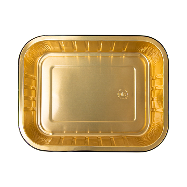 Garcia de pou CONTENEDORES LACADOS 1530 ML 23 6x18 5x4 9 CM NEGRO/ORO ALUMINIO (50 UNID.) Rebajas top