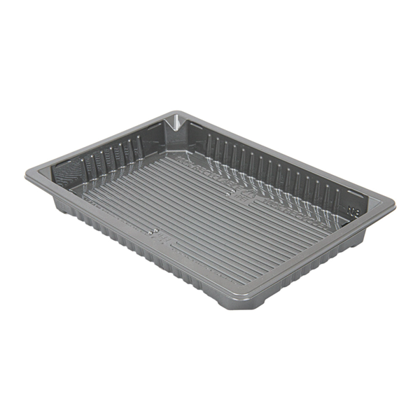 Garcia de pou RECIPIENTES PARA "SUSHI" 244 ML 16 6x11 5x2 CM PLATEADO RPET (312 UNID.)