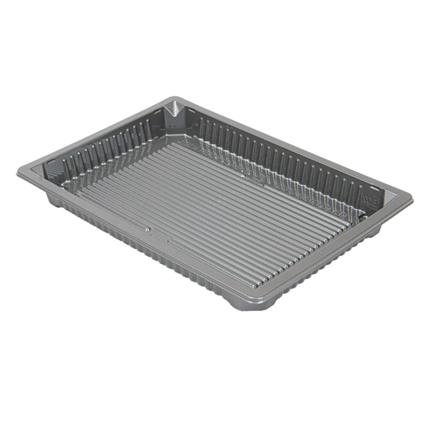 Garcia de pou RECIPIENTES PARA "SUSHI" 307 ML 18 5x12 9x2 CM PLATEADO RPET (352 UNID.)