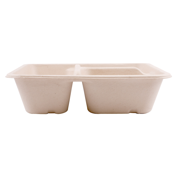 Garcia de pou BANDEJAS 3 COMPART + TAPA PET 'BIONIC' 950 ML 22x18x5 5+1 3 CM NATURAL BAGAZO (100 UNID.) En oferta