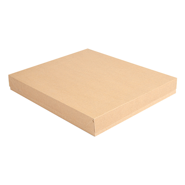 Garcia de pou BANDEJAS + TAPA 'THEPACK' 240 G/M2 32x27x4 CM NATURAL CARTÓN ONDULADO NANO-MICRO (150 UNID.)