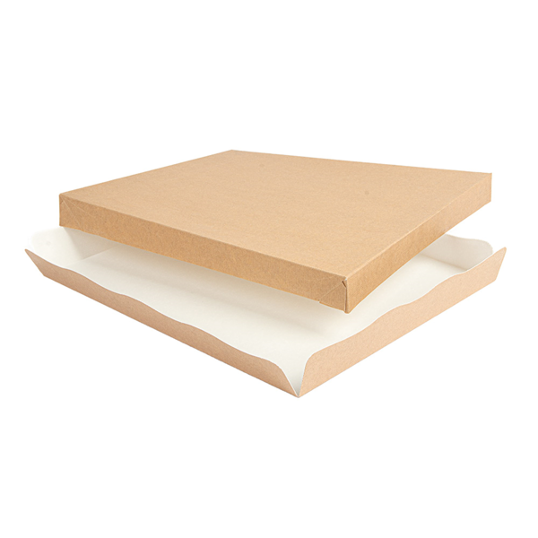 Garcia de pou BANDEJAS + TAPA 'THEPACK' 240 G/M2 32x27x4 CM NATURAL CARTÓN ONDULADO NANO-MICRO (150 UNID.) Última moda