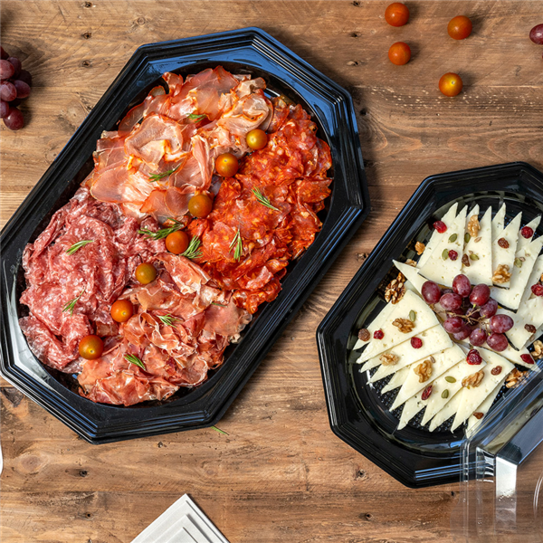 Garcia de pou BANDEJAS CATERING 45x30x2 5 CM NEGRO RPET (100 UNID.) Descuentos del mes