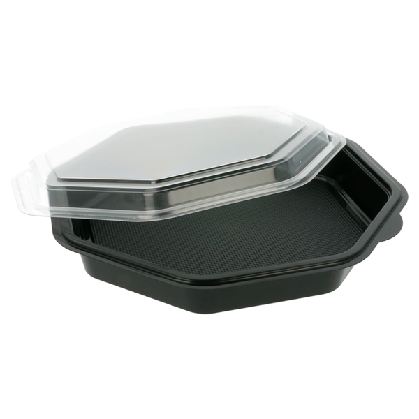 Garcia de pou RECIPIENTES 1064 ML 23x23x5 CM NEGRO PS (200 UNID.) Ofertas de temporada
