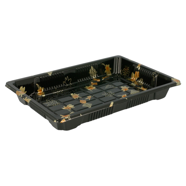 Garcia de pou RECIPIENTES + TAPAS PARA "SUSHI" 18 8x13 3x4 5 CM NEGRO PS (400 UNID.) Ofertas especiales