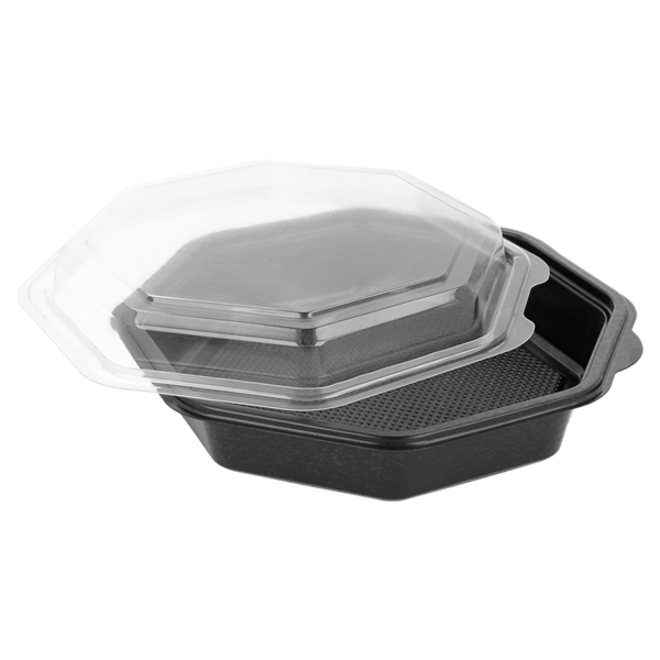 Garcia de pou RECIPIENTES 680 ML 19x19x5 CM NEGRO PS (300 UNID.) Rebajas de fin de temporada
