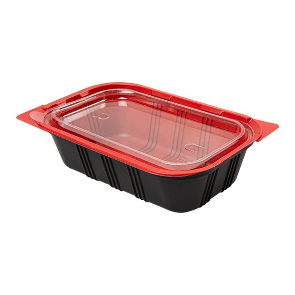 Garcia de pou BANDEJAS MICROONDABLES COMIDA INDIVIDUAL 19 2x12 7x5 CM NEGRO PP (400 UNID.)