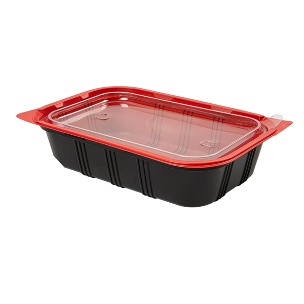 Garcia de pou BANDEJAS MICROONDABLES COMIDA INDIVIDUAL 21 5x14 5x5 CM NEGRO PP (400 UNID.)