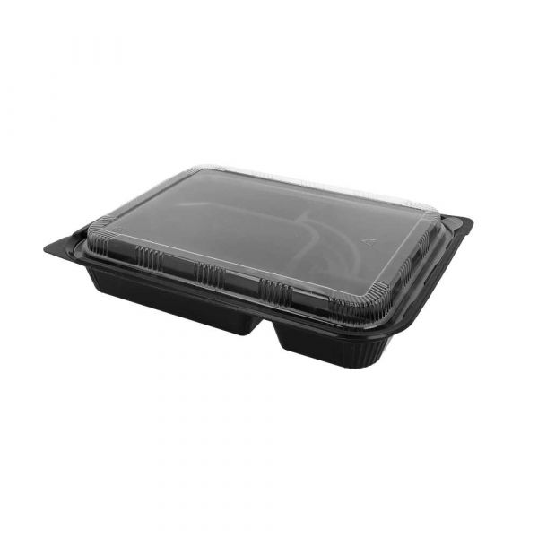 Garcia de pou COFRES 4 COMPARTIMENTOS 27x20 6x5 CM NEGRO PP (300 UNID.)