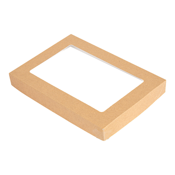 Garcia de pou TAPAS CON VENTANA PARA CAJAS 254.72 'THEPACK' 240 G/M2 + 32 OPP 22x15x2 CM NATURAL CARTÓN ONDULADO NANO-MICRO (50 UNID.)