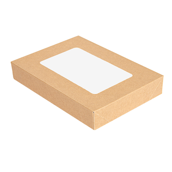 Garcia de pou TAPAS CON VENTANA PARA CAJAS 254.78 'THEPACK' 240 G/M2 + 32 OPP 11x15x2 CM NATURAL CARTÓN ONDULADO NANO-MICRO (200 UNID.)