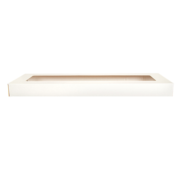 Garcia de pou TAPAS CON VENTANA PARA CAJAS 254.65 'THEPACK' 250 G/M2 + 32 OPP 11x30x2 CM BLANCO CARTÓN ONDULADO NANO-MICRO (200 UNID.) Oferta especial de fábrica