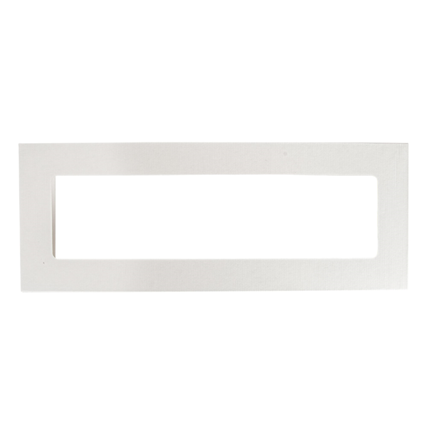 Garcia de pou TAPAS CON VENTANA PARA CAJAS 254.65 'THEPACK' 250 G/M2 + 32 OPP 11x30x2 CM BLANCO CARTÓN ONDULADO NANO-MICRO (200 UNID.) Oferta especial de fábrica