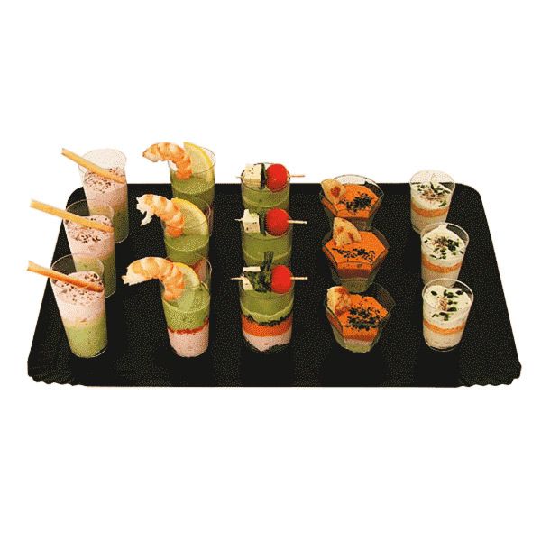 Garcia de pou BANDEJAS CATERING DOBLE CARA 1100 G/M2 19x28 CM ORO/NEGRO CARTÓN (100 UNID.)