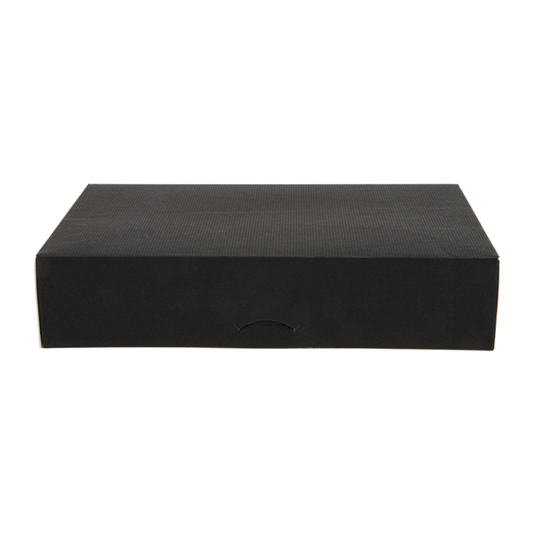 Garcia de pou CAJAS CATERING PLANA 'THEPACK' 250 G/M2 19x28x6 CM NEGRO CARTÓN ONDULADO NANO-MICRO (100 UNID.) Grandes ahorros