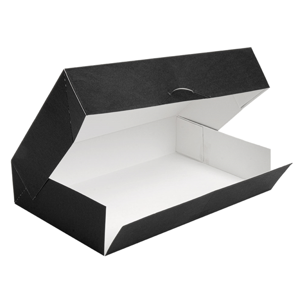 Garcia de pou CAJAS CATERING PLANA 'THEPACK' 250 G/M2 19x28x6 CM NEGRO CARTÓN ONDULADO NANO-MICRO (100 UNID.) Grandes ahorros