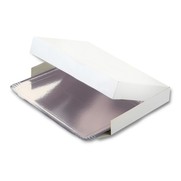 Garcia de pou CAJAS CATERING AUTOMONTABLES 275 G/M2 19x28 CM BLANCO CARTÓN (100 UNID.)