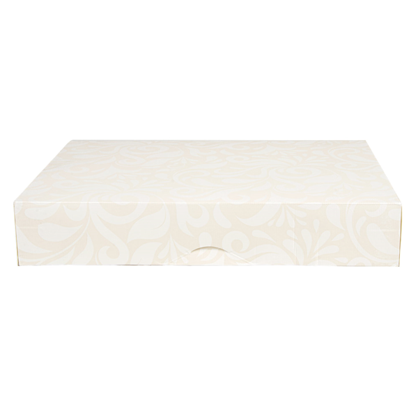 Garcia de pou CAJAS CATERING PLANA 'THEPACK DAMASCO' 250 G/M2 25x34x6 CM BLANCO CARTÓN ONDULADO NANO-MICRO (100 UNID.) 2025