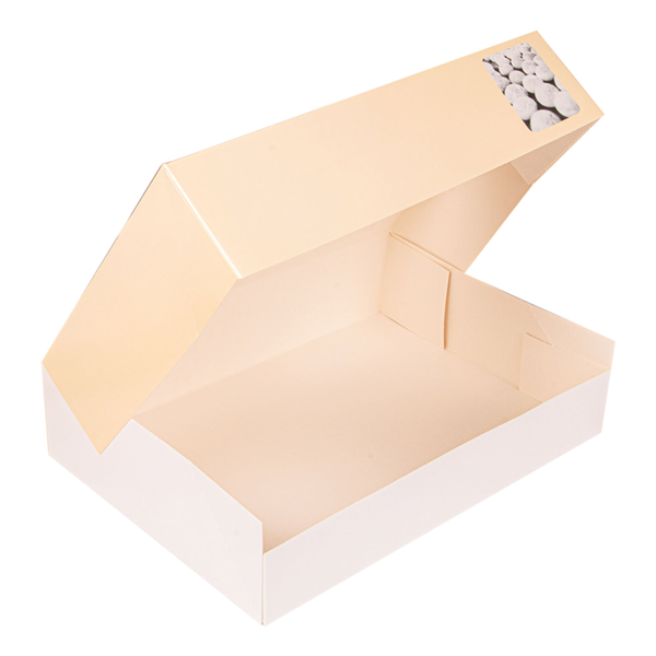 Garcia de pou 50 U. CAJAS CATERING AUTOMONTABLES CON VENTANA 325 G/M2 35x25x8 CM CUATRICROMÍA CARTÓN (50 UNID.) Rebajas de fábrica