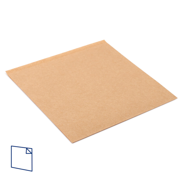 Garcia de pou BOLSAS ABIERTAS 2 LADOS 'OPEN PACK' 35 G/M2 + 10 LDPE 18x18 2 CM NATURAL KRAFT (100 UNID.) Últimos 2 días