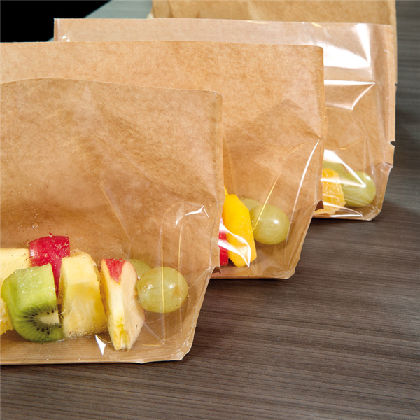 Garcia de pou SOBRES CON BASE Y VENTANA 'TURTLE PACK' 50 G/M2 + 15 PP 20+4/4x15 CM NATURAL KRAFT (100 UNID.) Promoción trimestral