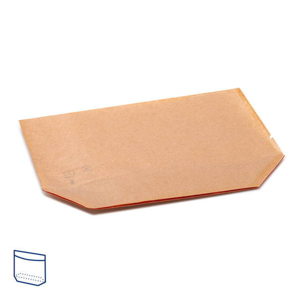 Garcia de pou SOBRES CON BASE Y VENTANA 'TURTLE PACK' 50 G/M2 + 15 PP 20+4/4x15 CM NATURAL KRAFT (100 UNID.) Promoción trimestral