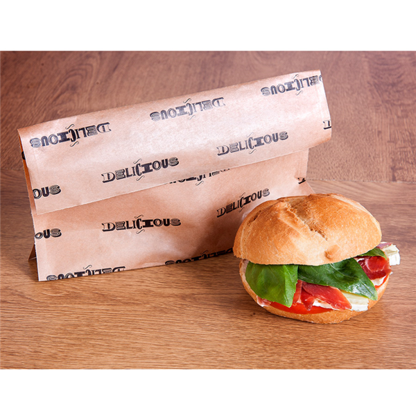 Garcia de pou SOBRES CON BASE "DELICIOUS" 'KANGOO PACK' 50 G/M2 + 20 LDPE 21+3x17/11 CM NATURAL KRAFT (100 UNID.) Tienda de fábrica