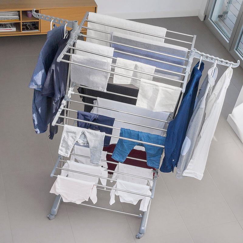 innovagoods Tendedero Plegable Vertical con Ruedas Folver InnovaGoods 24 Barras Último día