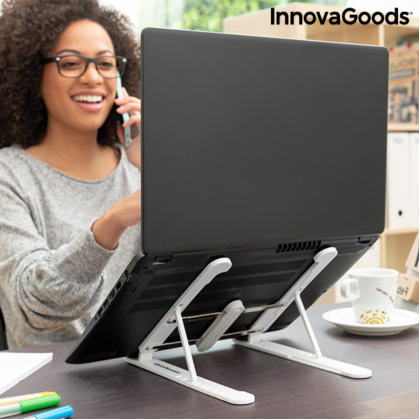 innovagoods Soporte Plegable y Regulable para Portátil Flappot InnovaGoods Grandes descuentos