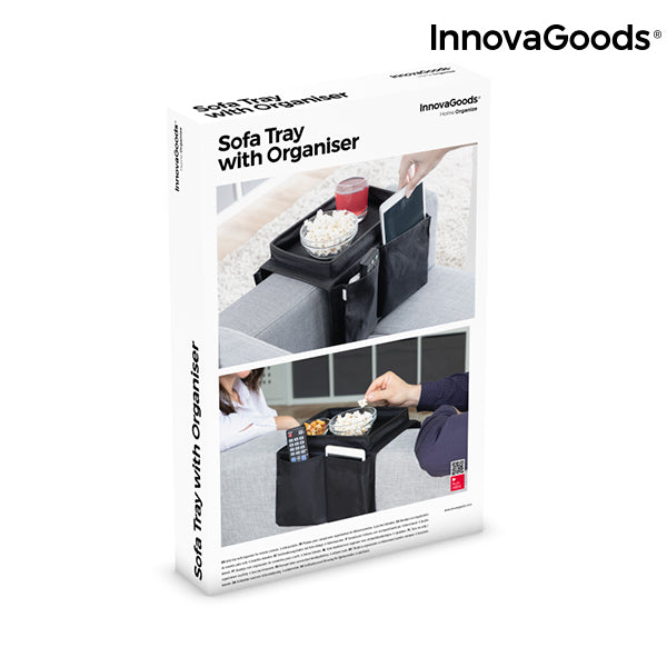 innovagoods Bandeja para Sofá con Organizador de Mandos InnovaGoods Ahorra y exporta