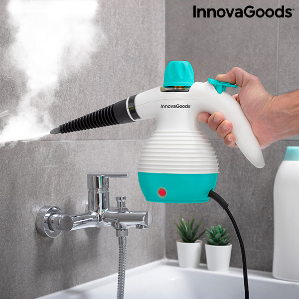 innovagoods Vaporeta de Mano Multiusos con Accesorios 9 en 1 Steany InnovaGoods 0 35 L 3 Bar 1000W