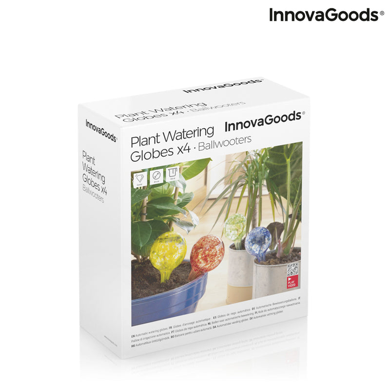 innovagoods Globos de Riego Automático Ballwooters InnovaGoods 4 Unidades En oferta