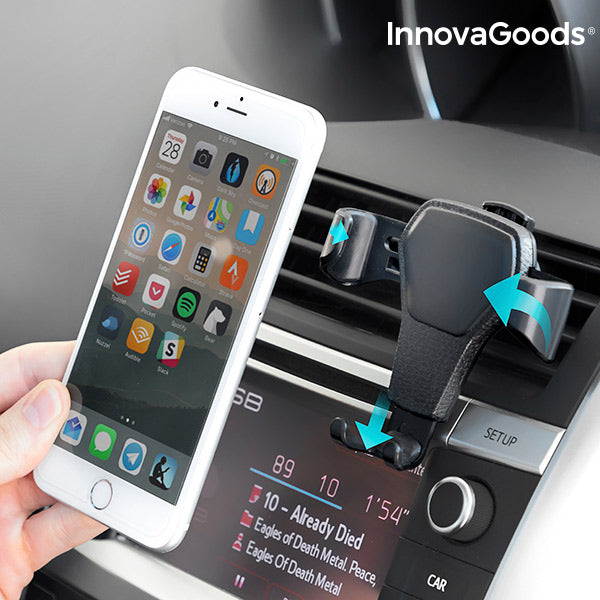 innovagoods Soporte Gravitatorio de Móviles para Coche InnovaGoods