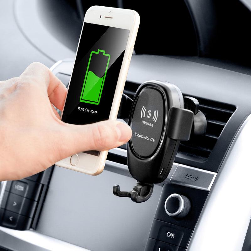 innovagoods Soporte de Móvil con Cargador Inalámbrico para Coches Wolder InnovaGoods Último día