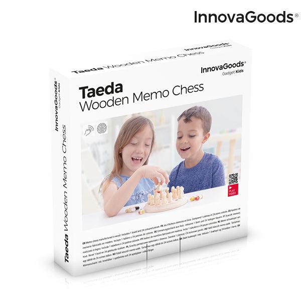 innovagoods Ajedrez de Memoria de Madera Taeda InnovaGoods 26 Piezas Ahorra y exporta