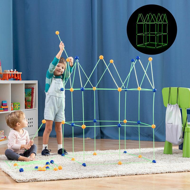 innovagoods Kit de Construcción de Fuertes para Niños Builkitt InnovaGoods 155 Piezas Precios de Black Friday