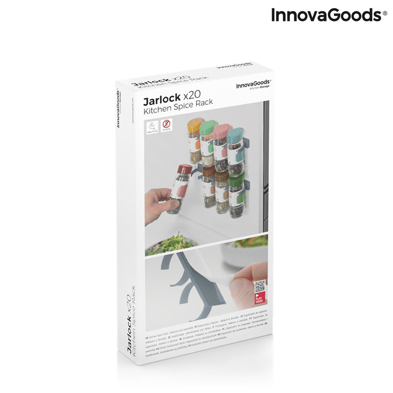 innovagoods Organizador de Especias Adhesivo y Divisible Jarlock x20 InnovaGoods Precio ultrabajo
