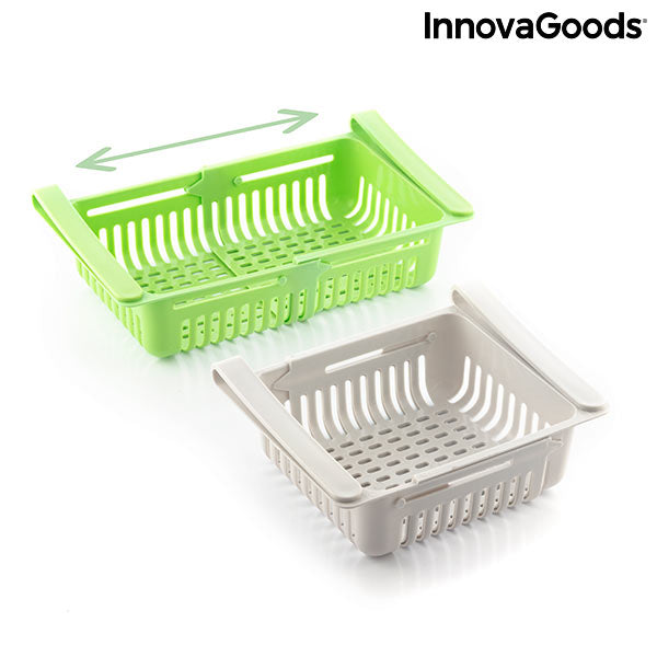 innovagoods Organizador Ajustable para Nevera Friwer InnovaGoods (pack de 2) Rebajas