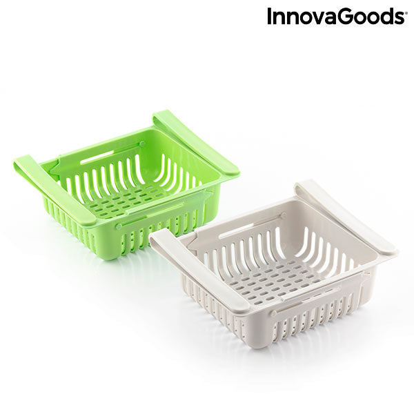 innovagoods Organizador Ajustable para Nevera Friwer InnovaGoods (pack de 2) Rebajas
