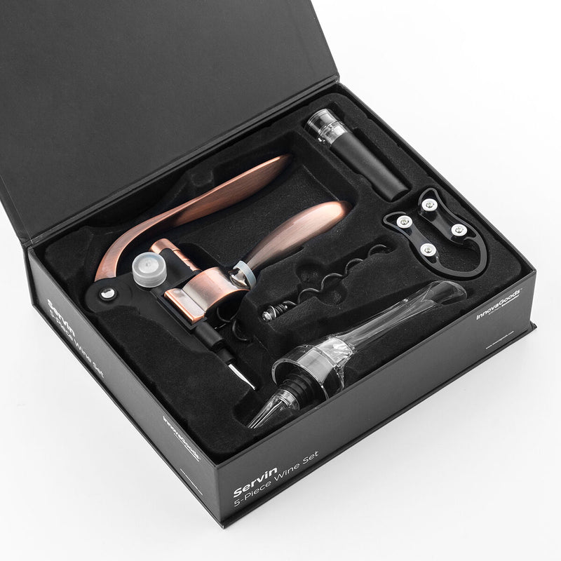 innovagoods Set de Accesorios para Vino Servin InnovaGoods 5 Piezas Rebajas baratas