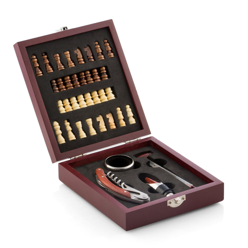 innovagoods Set de Accesorios para Vino y Ajedrez InnovaGoods (37 Piezas) Tienda