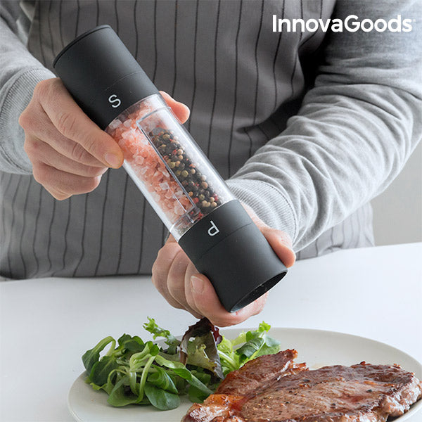 innovagoods Molinillo de Pimienta y Sal 2 en 1 InnovaGoods Precio de fábrica