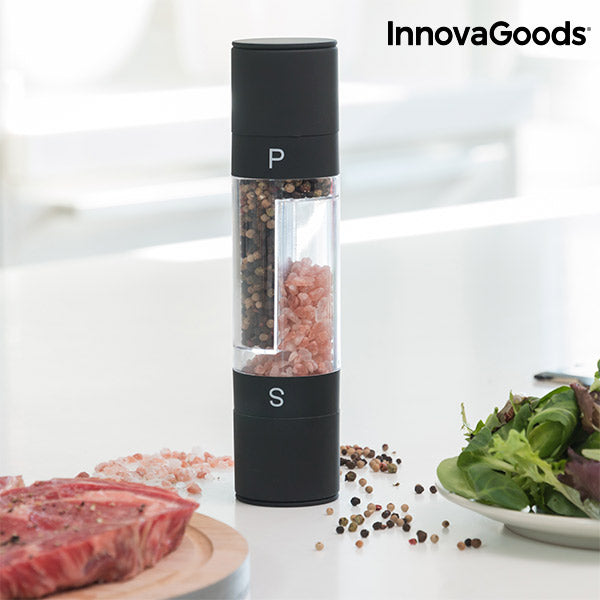 innovagoods Molinillo de Pimienta y Sal 2 en 1 InnovaGoods Precio de fábrica