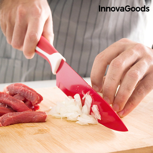 innovagoods Juego de Cuchillos Cerámicos y Pelador InnovaGoods (6 Piezas) Superdescuento