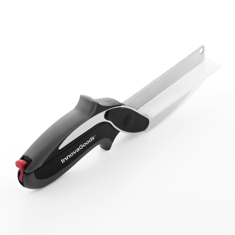 innovagoods Cuchillo-Tijera con Mini Tabla de Cortar Integrada InnovaGoods Grandes descuentos
