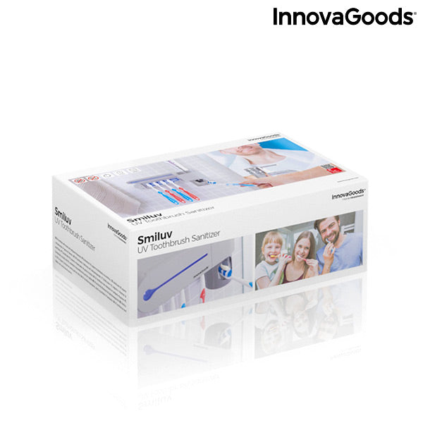 innovagoods Esterilizador UV de Cepillos Dentales con Soporte y Dispensador de Dentífrico Smiluv InnovaGoods Tienda de fábrica