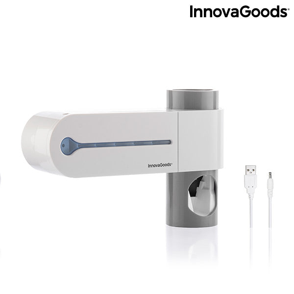 innovagoods Esterilizador UV de Cepillos Dentales con Soporte y Dispensador de Dentífrico Smiluv InnovaGoods Tienda de fábrica