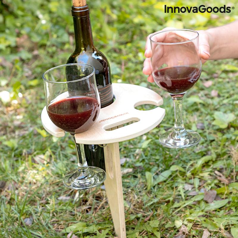 innovagoods Mesa de Vino Plegable y Portátil para Exteriores Winnek InnovaGoods Rebajas