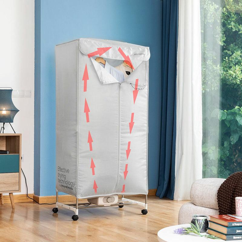 innovagoods Secadora Eléctrica Portátil de 2 Alturas Dupledry InnovaGoods 1200 W