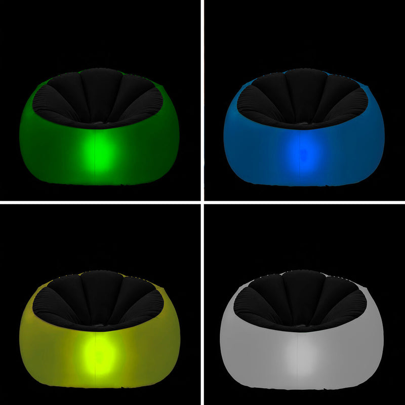 innovagoods Sillón Hinchable con LED Multicolor y Mando Chight InnovaGoods Oferta especial de fábrica